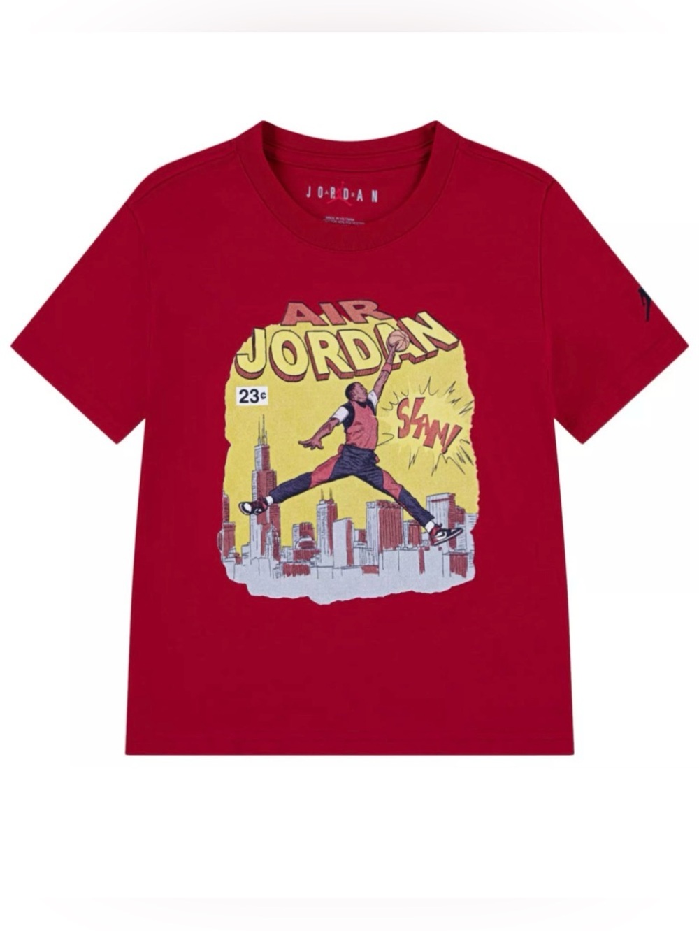Red Jordan Comic Slam T-shirt